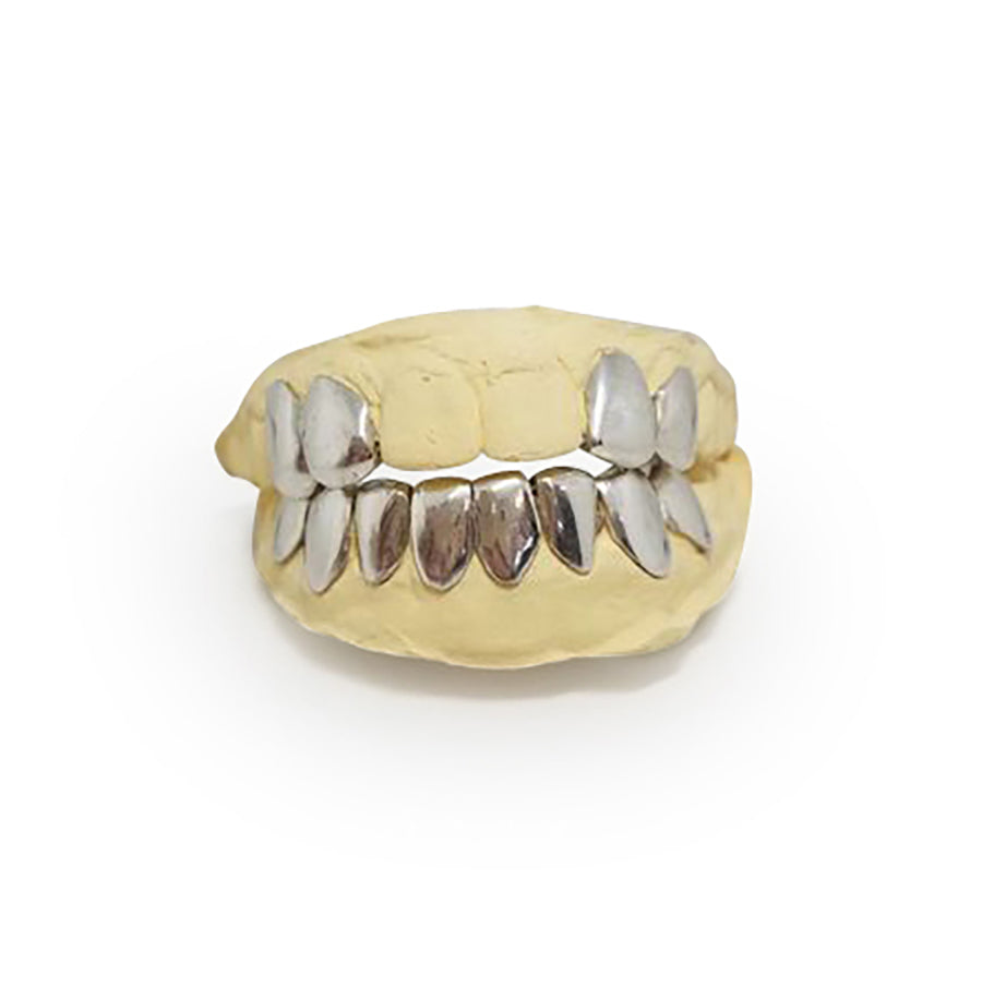 Bottom Top Silver Custom Design Grillz Grillz Godz