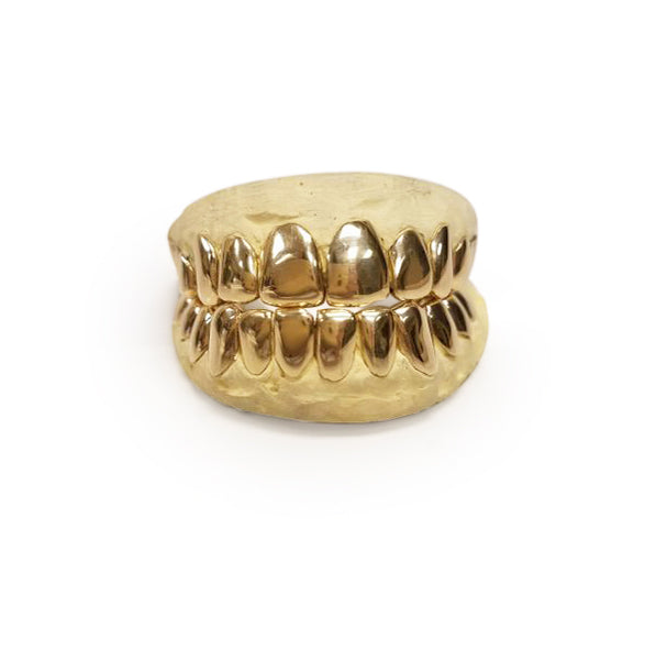 14k Solid Gold grillz  10 top & 10 Bottom - GrillzGodz