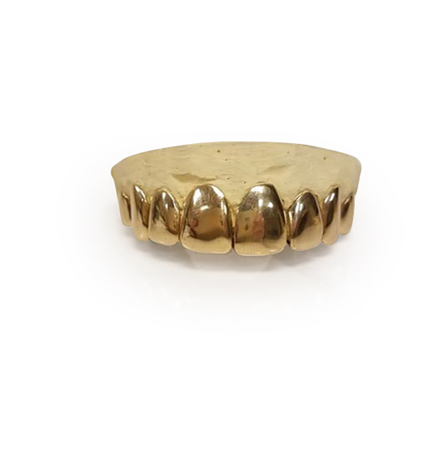 14k Solid Gold grillz choice of 8 top or 8 Bottom - GrillzGodz